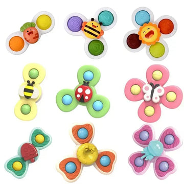 Boy Children Bathing Sucker Spinner Suction Cup Toy  Boy Children Bath