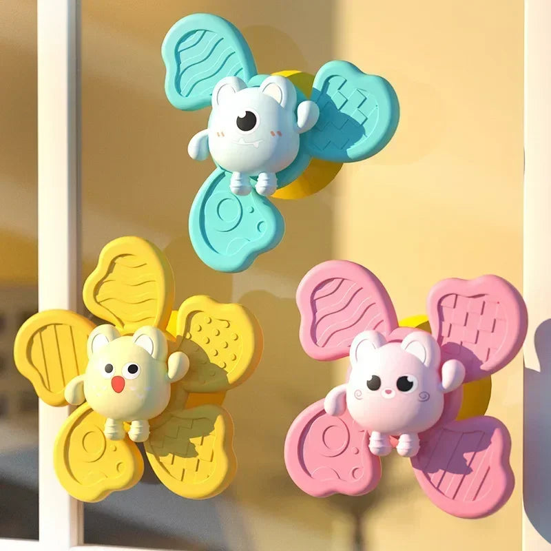 Boy Children Bathing Sucker Spinner Suction Cup Toy  Boy Children Bath