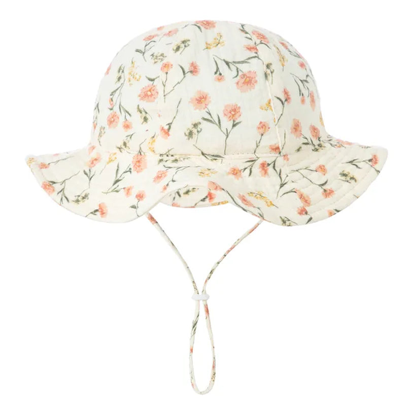 baby cotton bucket hat - sunscreen outdoor cap