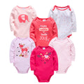 Baby Boys Girls Bodysuit 6 PCS 3 PCS Long Sleeve 100% Cotton Baby Clothes 0-12 Months Newborn Body Bebe Jumpsuit Clothing