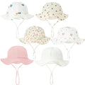 baby cotton bucket hat - sunscreen outdoor cap