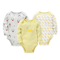 Baby Boys Girls Bodysuit 6 PCS 3 PCS Long Sleeve 100% Cotton Baby Clothes 0-12 Months Newborn Body Bebe Jumpsuit Clothing