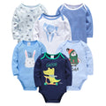 Baby Boys Girls Bodysuit 6 PCS 3 PCS Long Sleeve 100% Cotton Baby Clothes 0-12 Months Newborn Body Bebe Jumpsuit Clothing